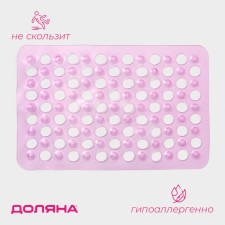 The rug anti -slip into the bathtub on the suction cups of the Vororri prelude, 31 × 48 cm, the color of mix