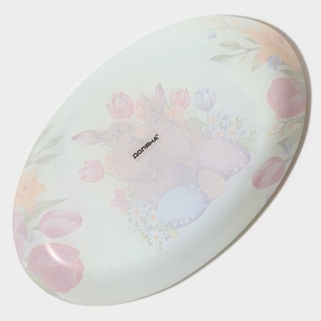 Serving oval shade "Watercolor", 24.5 × 15 × 2 cm, glass-4