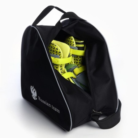 Bag for roller skates "Russian Team", 40x32x20 cm, black color-7