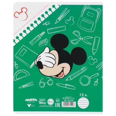 A set of notebooks 20 pieces, 12 sheets, Mickey Mouse-15