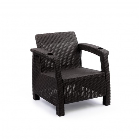 Roatan chair, with cup holders, 73x70x79 cm, mocko color-1