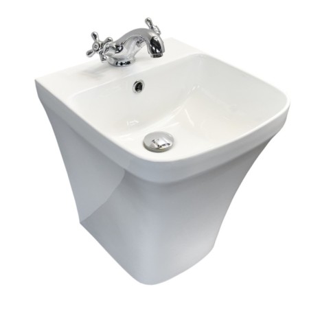 Comforty 500p shell, rectangular, suspended, white color-1