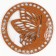 Donyshko for knitting Carved "Butterfly", circle 15 cm, HDF 3 mm