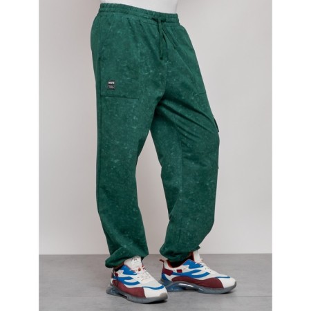 Sports male pants, size 48, green color-9