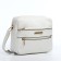 Bag Cross-Bodi with a zipper, white color