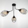 Svetogor chandelier "Age" 3x60W E27 black