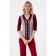 Female jumper, size 42, black color, burgundy