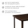 Square table, 80x80x74 cm, brown color