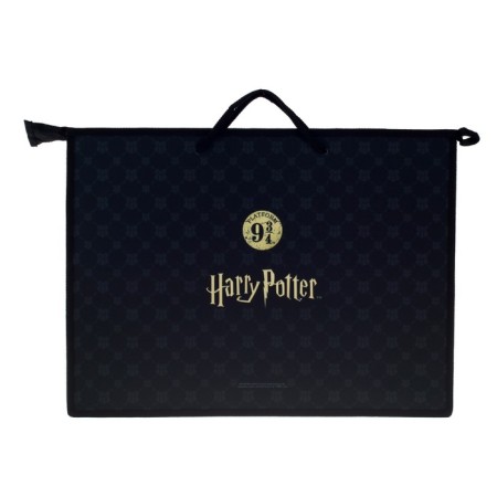 Folder for drawings and drawings A3, 475 x 345 x 50 mm, with plastic handles, lightning from above, Hatber Off-2