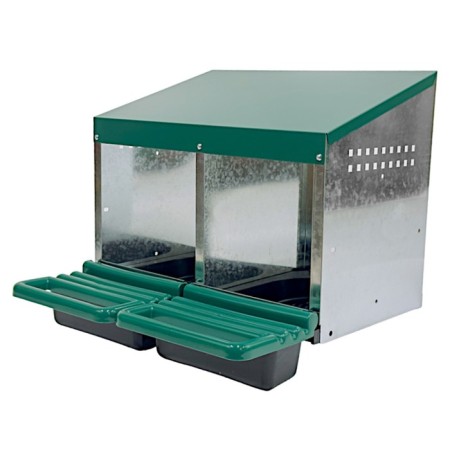 Nest for chickens Hobbyfarm 2 sections with an ovumer