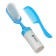 A set of combs with a rattle "Baby", 2 pcs., Blue color, Mix drawing