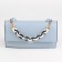 A chain for a bag, plastic, with carbines, 24 × 18 mm, 30 cm, black/white/gold color
