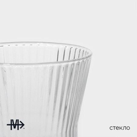 Glass glass Magistro "Faces", 320 ml, 8.5 × 11 cm-1