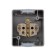 Single (ceramics) Industrial IP54 with grounding, o/y, gray Kranz