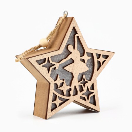 Suspension on a Christmas tree with the light "Ballerina", 11.5 x 11 cm-1