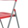 Folding chair on a metal frame, red
