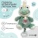 Musical Suspension “Frog”, groovy, with a rattle, on a crib, stroller, crumb me