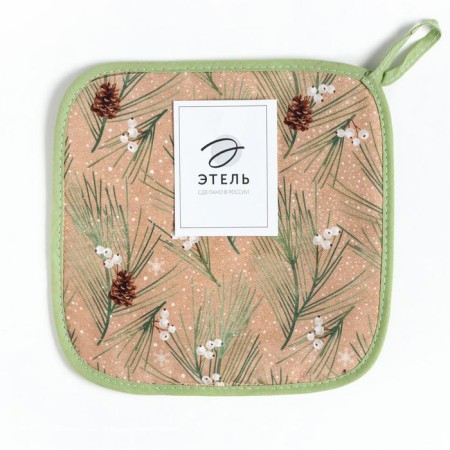 SPRUCE BRANCHS TIME 19X19CM, 100% HL, sarzha 190 gr/m2, Vatin 250g/m2-3