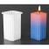 Mold silicone for a candle "Rectangle. Vertical strips" 5.7x5.7x8.7 cm