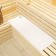 Stear for a bathhouse and sauna "with a light steam", felt, white, 150x50cm