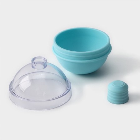 Ice form "ball", d = 7 cm, turquoise color-4