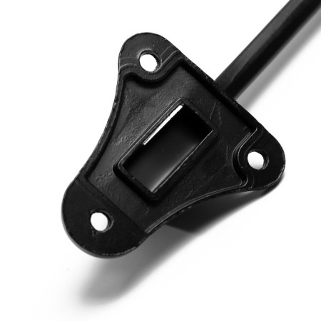 Door locomard lock, "goat leg", black color-7