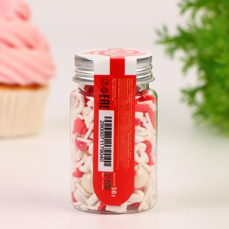Sprinking confectionery "Romantic Christmas", New Year, 50 g-3