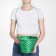 Wicker basket, bamboo, green