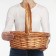 A set of wicker baskets (willow), 39x14/40 cm, 30x12/35 cm, 25x10/30 cm, 3 pcs., Light brown