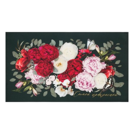 Ethel towel Flowers 40x73 cm, 100% cotton, sarzha 190 g/m2-1