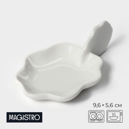 Porcelain Magistro "Flower", 9.6 × 5.6 cm, white color