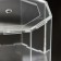 Falseyarus for the cake is octagonal, d = 15 cm, h = 12 cm, the color is transparent