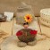 Orak-Domova "Vasilek in a linseed cap, with a ruble", 18x11x10cm, mix