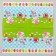 Paper Napkins “White Rabbit” with a pink bow, 33x33 cm, set 20 pcs.