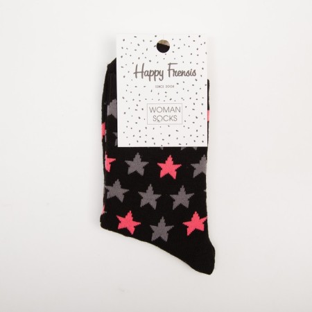 Women's socks, size 23-25, black color-3