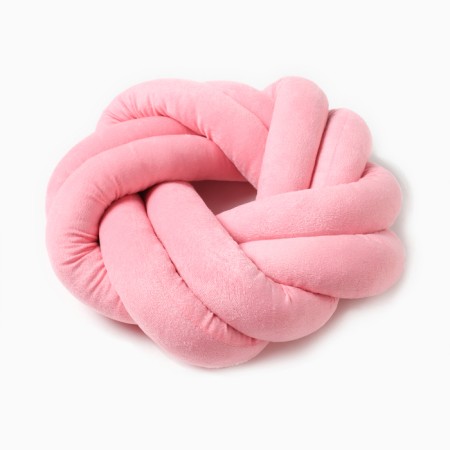 Pillow-Susel "Ethel", D = 33cm, pink color, velor-2
