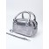 Women's bag, 20*9*12, lightning departure, belt lengths, silver
