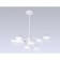 LED LED suspended Ambrella Light, Linetech, FL51642, 8XLED, 67 W, 5025LUM, 3000-6400K, white, gold.