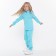 Costume (jumper, trousers), children are launched, turquoise color, height 122 cm