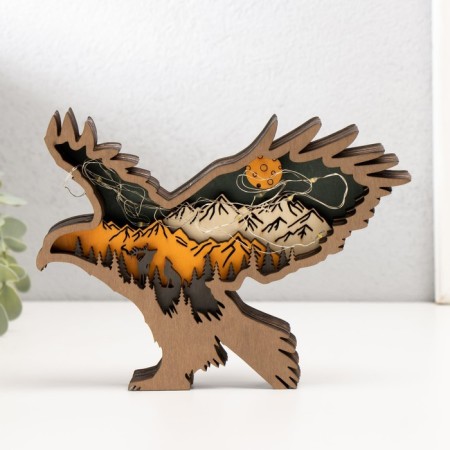 Souvenir tree Light "Mountain Eagle" 18x14 cm-1
