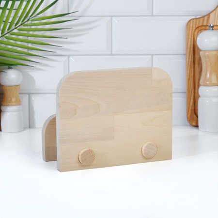 A set of cutting boards from birch on a stand, 2 pcs, 18x22 cm and 22x26 cm-4