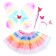 Carnival set "Butterfly" 3 objects: skirt, wings, rinch, rod