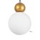 Lamp "ALVA" G9 40W gold 12x12x18-118 cm