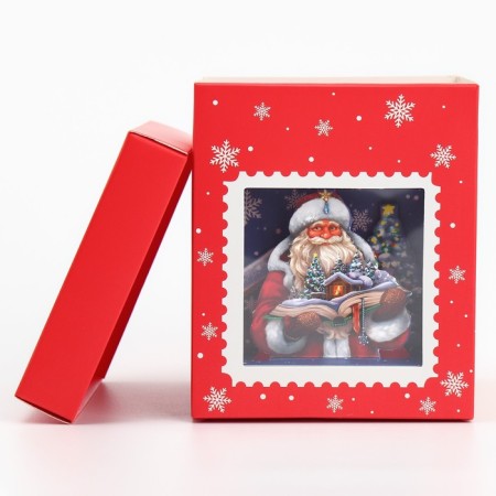 Folding box with 3D effect "Mail", 11 x 11 x 13 cm, New Year-6