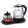 Tea kit KitFort KT-6178, glass, 2/1 l, 1500 watts, black