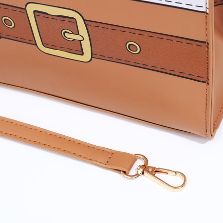 Female bag, lightning tout, brown color-5