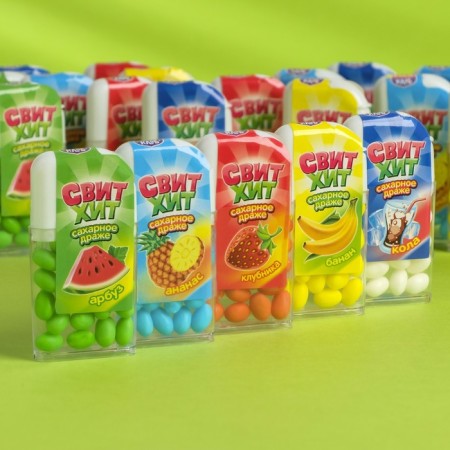 Drage Sugar "Sweet Hit", Assorted, 12 g