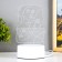 Light "Idiots" LED white 10.5x9.5x16 cm Risalux