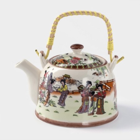 Keramic teapot with a metal sieve "Park", 900 ml
