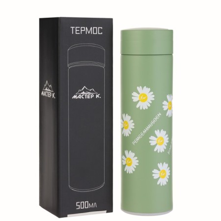 Thermos, 500 ml, Basic "Chamomile", with a strain, retains heat 8 hours, 6.5 x 22 cm-1